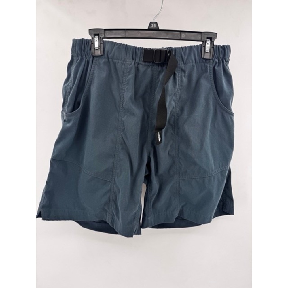 North Face Mens Blue Belted Cargo Hiking Shorts LARGE Gorpcore Utility Hiking